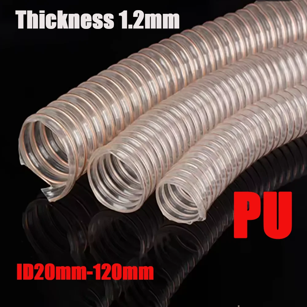 1Meter* 1.2mm Thickness*Inner Diameter 25-120mm Transparent PU Tube Dust Suction Vacuum Fume Exhaust Hose Exhaust Pipe Air Tube
1Meter* 1.2mm Thickness*Inner Diameter 25-120mm Transparent PU Tube Dust Suction Vacuum Fume Exhaust Hose Exhaust Pipe Air Tube