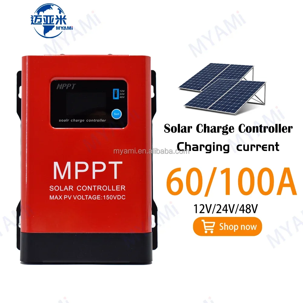 MYAMi 60A 100A 2800W 5600W 1400W MPPT установочный до 12V 24V 48V автономный Max PV 150V солнечный контроллер заряда караван солнечная система
MYAMi 60A 100A 2800W 5600W 1400W MPPT установочный до 12V 24V 48V автономный Max PV 150V солнечный контроллер заряда караван солнечная система