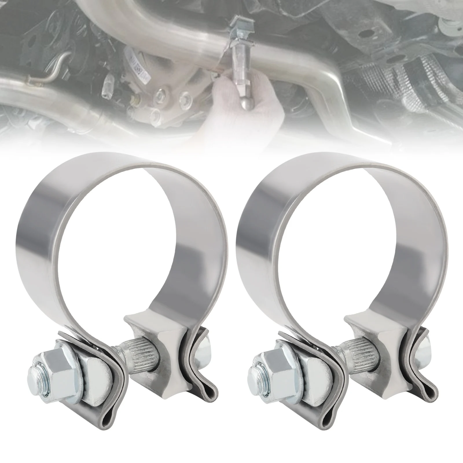 2pcs 1.75 Inch O Type Stainless Steel Exhaust Pipe Clamp Fastener Automotive Hardware Accessory for Repairs
2pcs 1.75 Inch O Type Stainless Steel Exhaust Pipe Clamp Fastener Automotive Hardware Accessory for Repairs