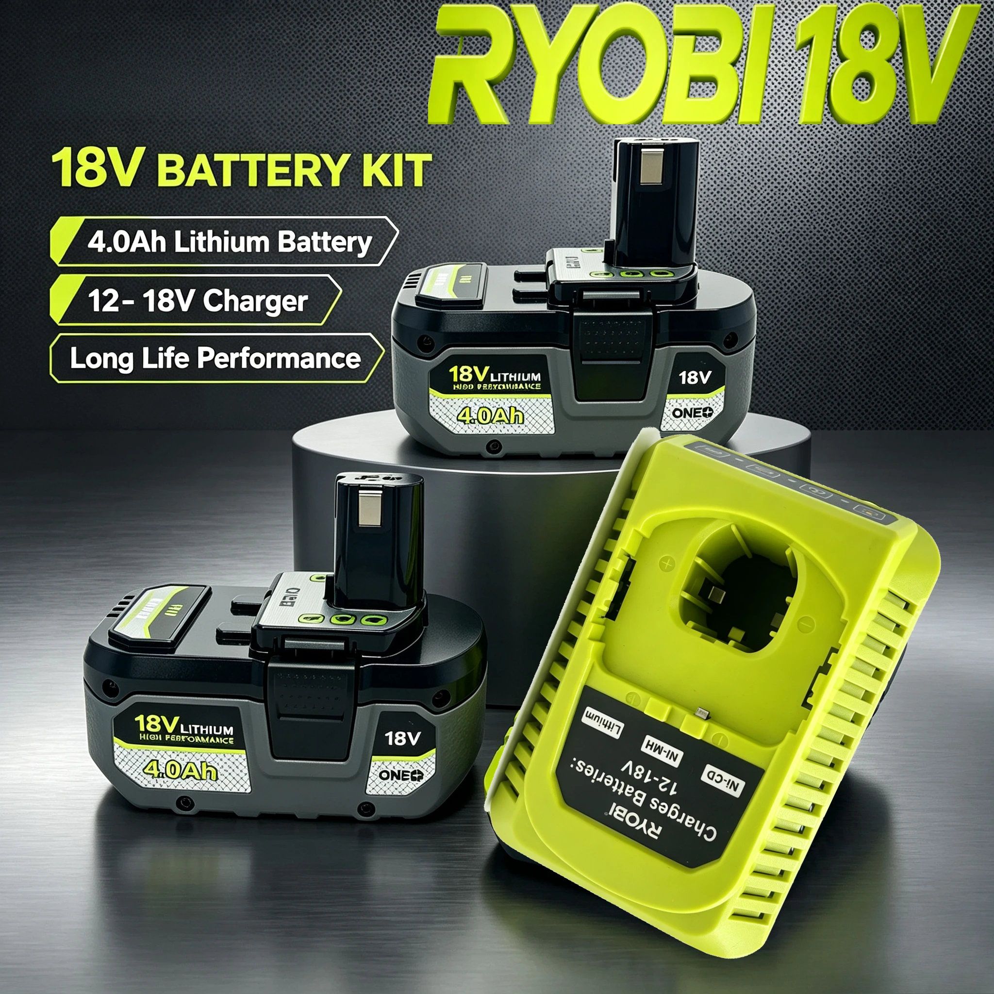 Original RYOBI 18V ONE+6.0Ah Compatible Battery Fit P103 BPL18151 Can Be Used In Parallel For Dual Battery Power Tool Machines
Original RYOBI 18V ONE+6.0Ah Compatible Battery Fit P103 BPL18151 Can Be Used In Parallel For Dual Battery Power Tool Machines