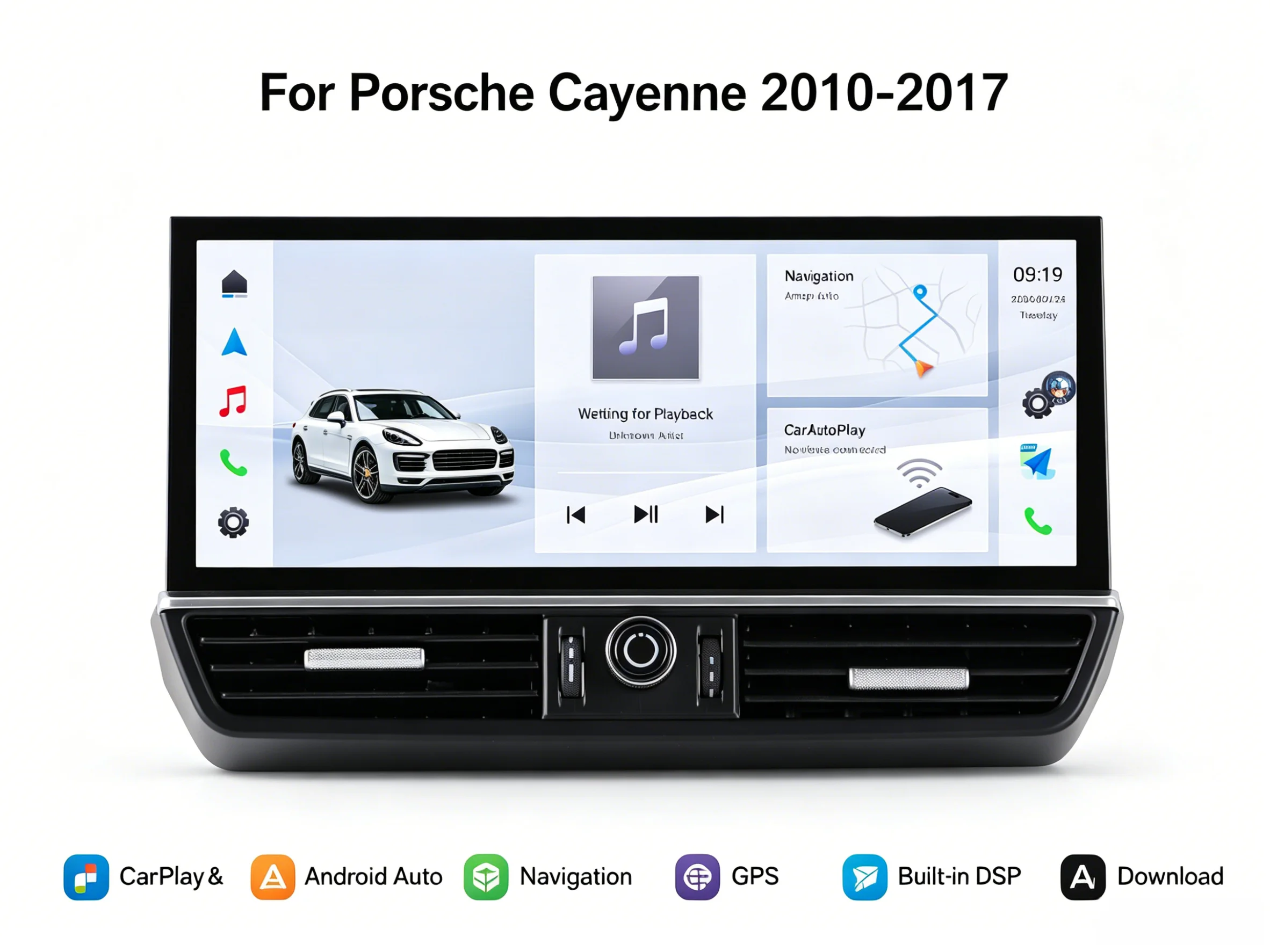 Auto Stereo Carplay Android 13 For Porsche Cayenne 2010-2017 Car GPS Navigation Multimedia Player HeadUnit Radio Media Satnav
Auto Stereo Carplay Android 13 For Porsche Cayenne 2010-2017 Car GPS Navigation Multimedia Player HeadUnit Radio Media Satnav