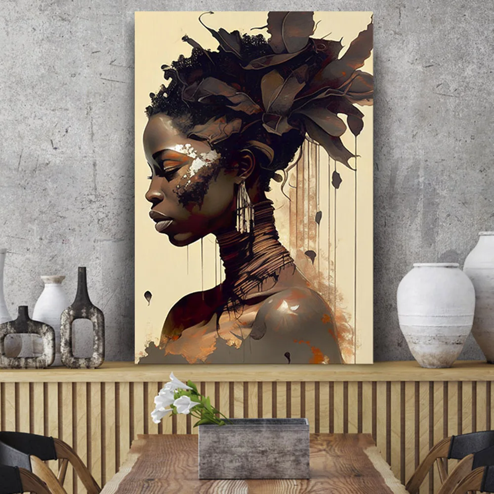 African Black Woman Portrait Canvas Print Pop Art Painting Colorful Poster Wall Art Home Decor Picture for Living Room Bedroom 
African Black Woman Portrait Canvas Print Pop Art Painting Colorful Poster Wall Art Home Decor Picture for Living Room Bedroom
