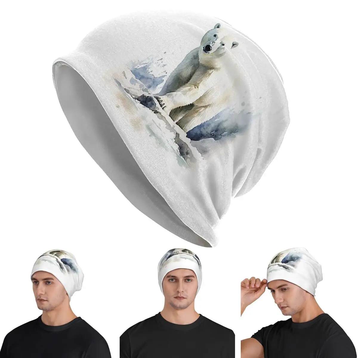 Watercolor Standing In The Snow Polar Bear Skullies Beanies Hats Warm Autumn Winter Outdoor Cap Knitted Bonnet Caps for Unisex
Watercolor Standing In The Snow Polar Bear Skullies Beanies Hats Warm Autumn Winter Outdoor Cap Knitted Bonnet Caps for Unisex