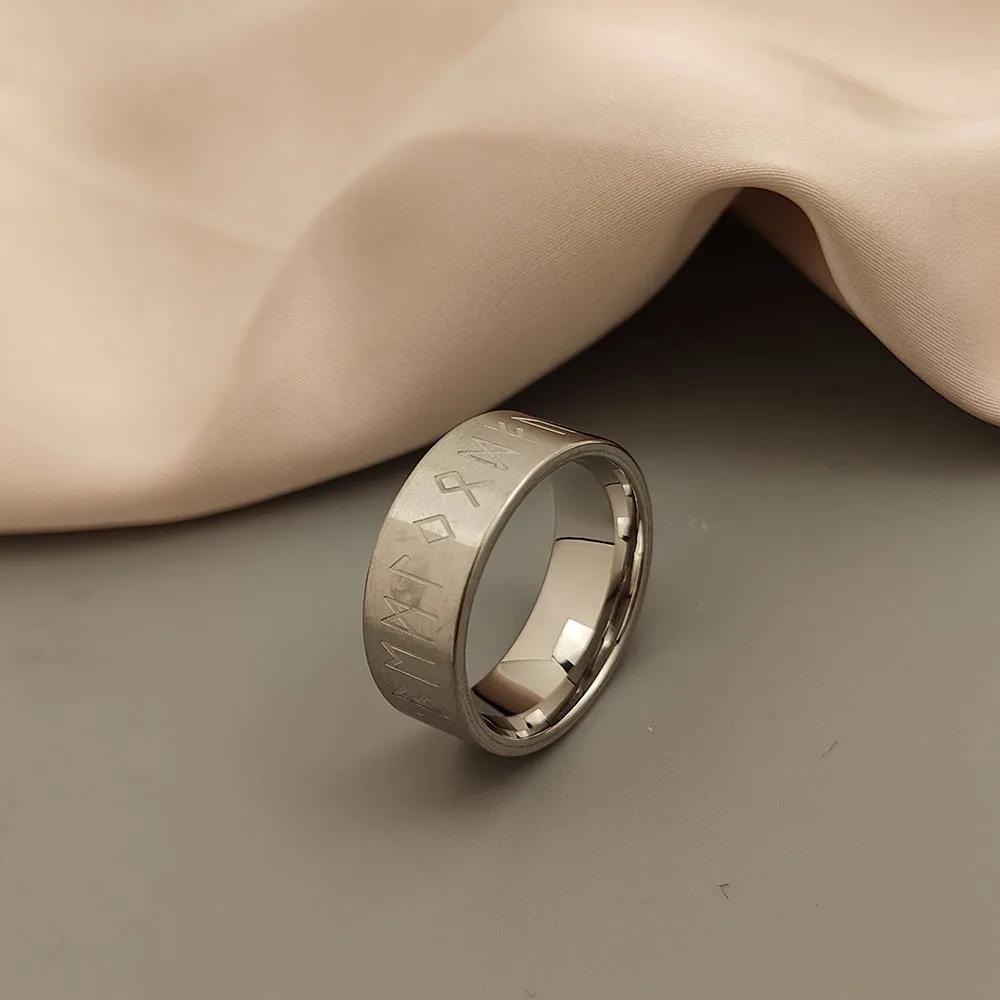 Original - Sculpted ancient text design - stainless steel rings, fashionable jewelry, wedding party accessories
Original - Sculpted ancient text design - stainless steel rings, fashionable jewelry, wedding party accessories