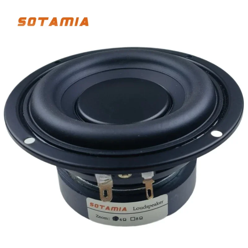 SOTAMIA 1Pcs 4.5 Inch Woofer Audio Speaker 4Ohm 30W Low Frequency Hifi Music Home Theater Bass DIY Bluetooth Speaker Bookshelf
SOTAMIA 1Pcs 4.5 Inch Woofer Audio Speaker 4Ohm 30W Low Frequency Hifi Music Home Theater Bass DIY Bluetooth Speaker Bookshelf