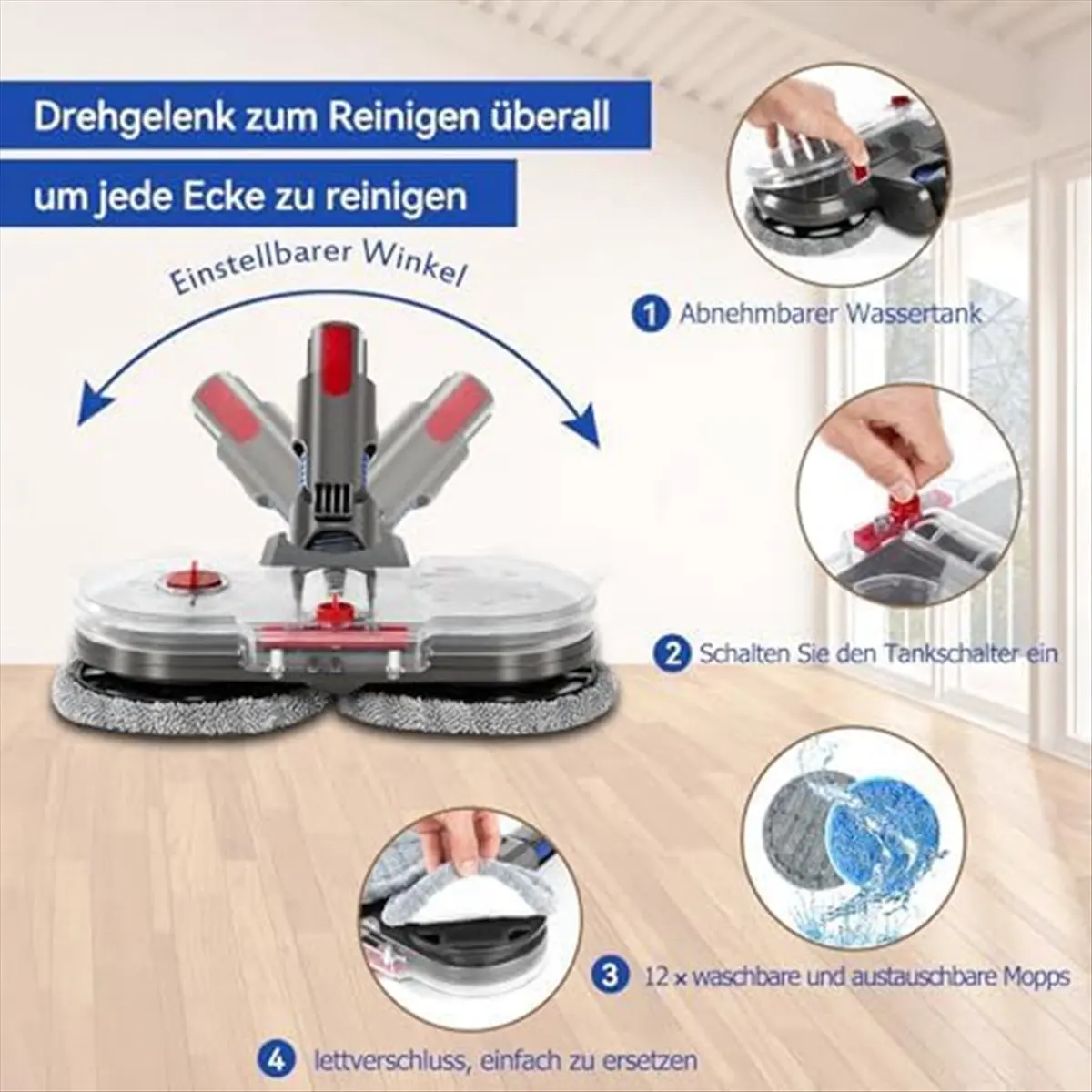 (ESTR) Насадка-швабра для пылесосов Dyson V7 V8 V10 V11 V15 с резервуаром для воды, сменные аксессуары для уборки пола
(ESTR) Насадка-швабра для пылесосов Dyson V7 V8 V10 V11 V15 с резервуаром для воды, сменные аксессуары для уборки пола