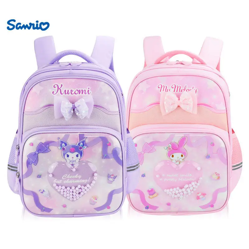 Sanrio Kuromi Mymelody Cinnamoroll kawaii аниме мультфильм для защиты позвоночника 1-5 класс легкий школьный рюкзак подарок
Sanrio Kuromi Mymelody Cinnamoroll kawaii аниме мультфильм для защиты позвоночника 1-5 класс легкий школьный рюкзак подарок