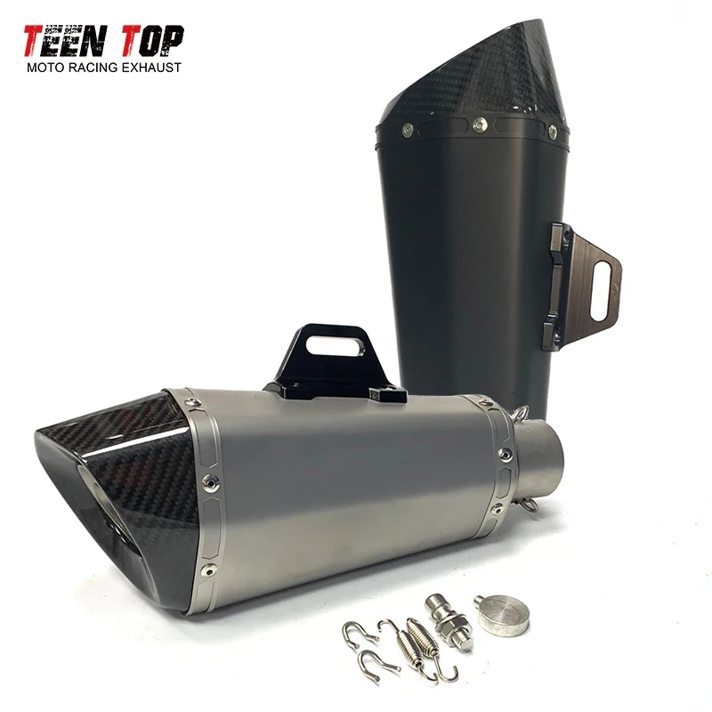 51mm Universal Motorcycle Muffler For Honda CBR1000 XADV750 CBR600RR CB650F/R CB500F/X Exhaust Muffler Carbon Fiber Silencieux
51mm Universal Motorcycle Muffler For Honda CBR1000 XADV750 CBR600RR CB650F/R CB500F/X Exhaust Muffler Carbon Fiber Silencieux