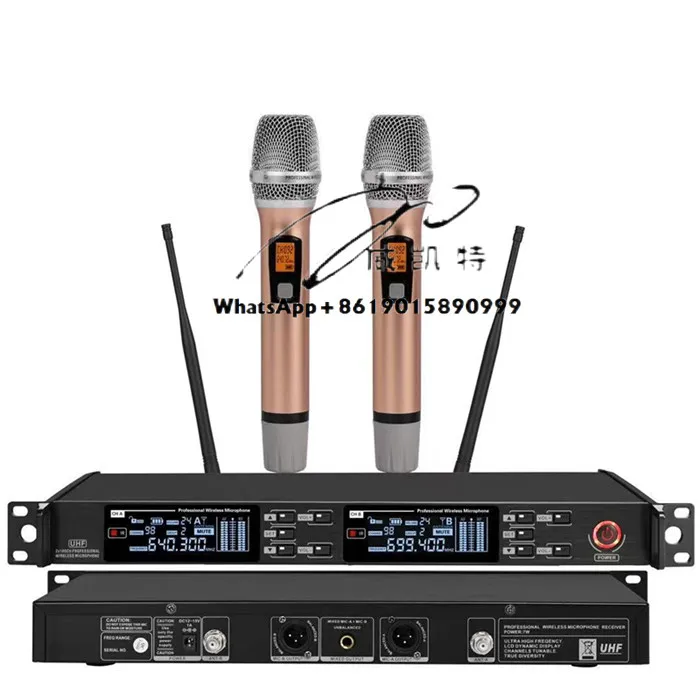 650-690MHz P920 Dual Channel UHF Wireless Karaoke Microphone
650-690MHz P920 Dual Channel UHF Wireless Karaoke Microphone