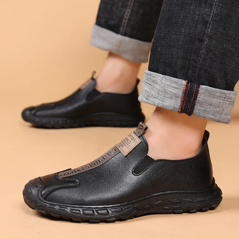 Men's Fashion slip on Shoes genuine Leather Upper Stylish Leisure Shoes outdoor breathable spring autumn wear moccasins
Men's Fashion slip on Shoes genuine Leather Upper Stylish Leisure Shoes outdoor breathable spring autumn wear moccasins