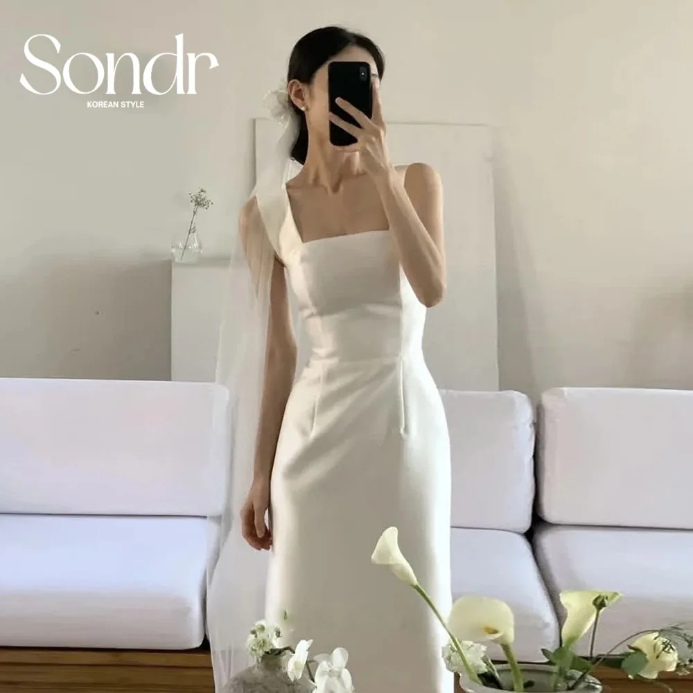 Sondr Elegant Square Collar Korean Wedding Dress Silk Satin Long Elegant Bridal Gowns Photo Shoot Customized Corset Back
Sondr Elegant Square Collar Korean Wedding Dress Silk Satin Long Elegant Bridal Gowns Photo Shoot Customized Corset Back