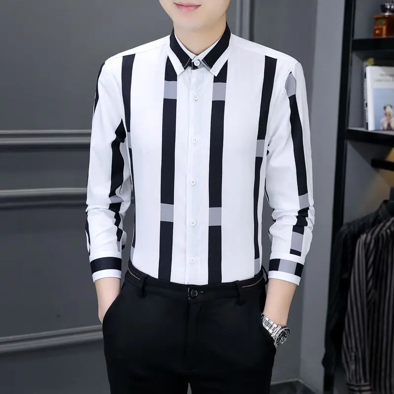 High Quality Men’s Spring&Autumn Korea Version Classic Casual Shirts Long Sleeves All Match Fashion Business Shirt;
High Quality Men’s Spring&Autumn Korea Version Classic Casual Shirts Long Sleeves All Match Fashion Business Shirt;