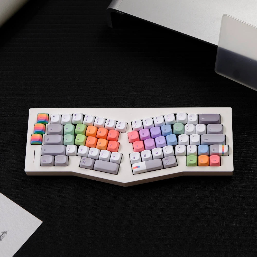 132Keys Rainbow Programme Keycaps MOA XOA Profile Round Dye Sub PBT Keycap For MX Mechanical Keyboard Alice ISO ANSI Layout
132Keys Rainbow Programme Keycaps MOA XOA Profile Round Dye Sub PBT Keycap For MX Mechanical Keyboard Alice ISO ANSI Layout