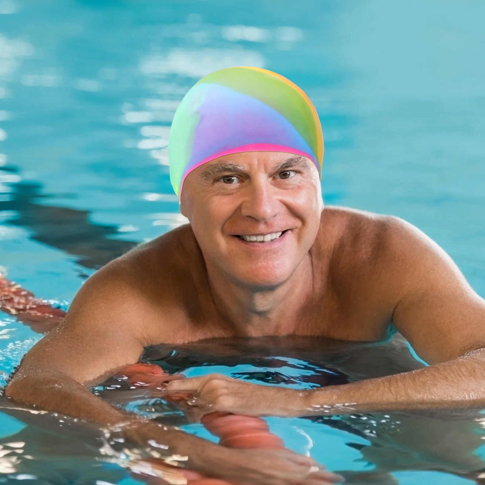 2Pcs Waterproof Silicone Swimming Cap Colorful 3D Design Lightweight Elastic Swim Hat for Adults Unisex Swimming Accessory
2Pcs Waterproof Silicone Swimming Cap Colorful 3D Design Lightweight Elastic Swim Hat for Adults Unisex Swimming Accessory