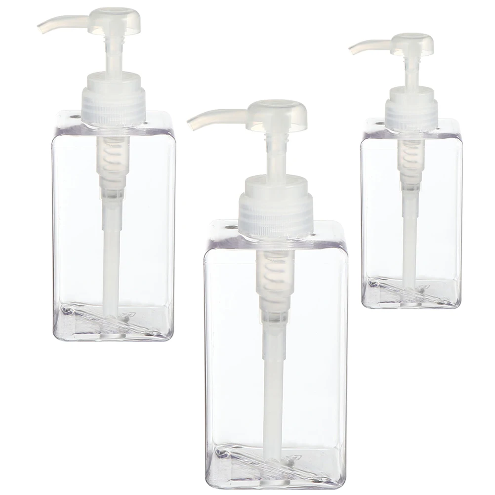 3 pcs Transparent Refillable Pump Bottles 250ml 450ml 650ml Shampoo Lotion Storage Set Safe Material Easy Control
3 pcs Transparent Refillable Pump Bottles 250ml 450ml 650ml Shampoo Lotion Storage Set Safe Material Easy Control
