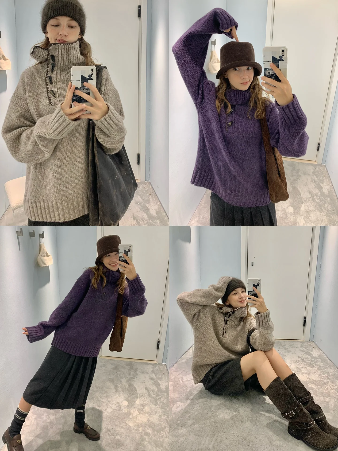 Kernel Cosmos Autumn Winter High Ne Knitted Sweater Button up Cozy Wool Long Sve Cable Knit Women's Faion Top
Kernel Cosmos Autumn Winter High Ne Knitted Sweater Button up Cozy Wool Long Sve Cable Knit Women's Faion Top