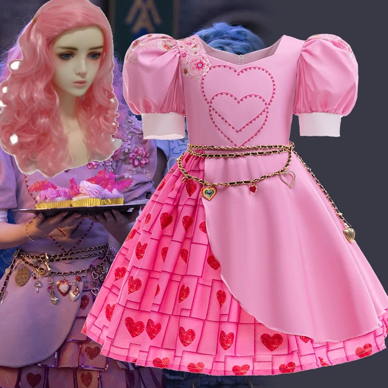 Halloween Girls Descendants 4 Cosplay Costume Rise of Red Dress Chloe Costumes Hallloween WIG 3D Print Gown Fantasy Disguise
Halloween Girls Descendants 4 Cosplay Costume Rise of Red Dress Chloe Costumes Hallloween WIG 3D Print Gown Fantasy Disguise