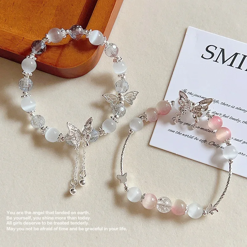Super Fairy~ Cat's Eye Stone Beaded Bracelet For Women Ins Niche Exquisite Butterfly Bracelet Student Best Friend Jewelry
Super Fairy~ Cat's Eye Stone Beaded Bracelet For Women Ins Niche Exquisite Butterfly Bracelet Student Best Friend Jewelry