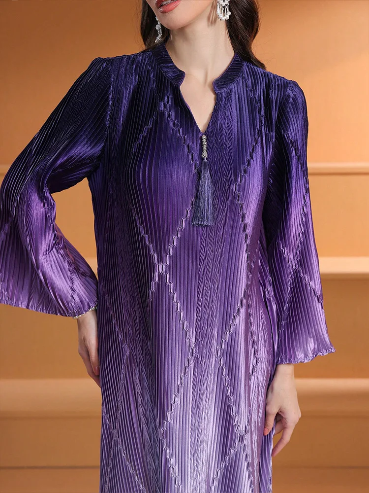 Middle Easte Gradient Dress Muslim Women Tassel Maxi Party Dresses Elegant Dubai Abaya Turkey Kaftan Caftan Marocain Femme Robe
Middle Easte Gradient Dress Muslim Women Tassel Maxi Party Dresses Elegant Dubai Abaya Turkey Kaftan Caftan Marocain Femme Robe