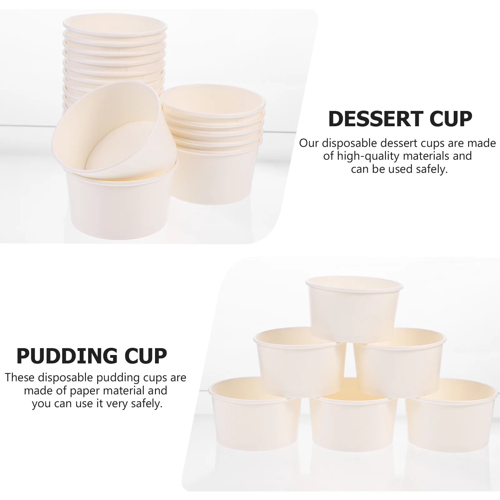 100 Pcs Disposable Ice Cream Cup Dessert Cups Bowl Cake Jelly Snack Paper Container
100 Pcs Disposable Ice Cream Cup Dessert Cups Bowl Cake Jelly Snack Paper Container