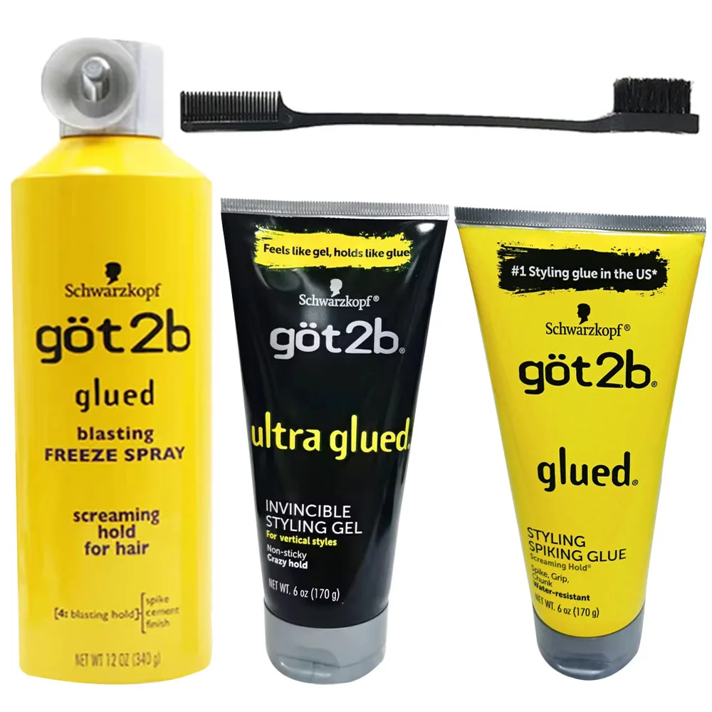 Got 2b Glued Hair Glued Waterproof Wig Glue Strong Hold Hairfreeze Spray For Wig Adhesives Dege Control Gel For Frontal Toupee
Got 2b Glued Hair Glued Waterproof Wig Glue Strong Hold Hairfreeze Spray For Wig Adhesives Dege Control Gel For Frontal Toupee