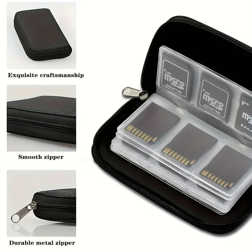 Memory Card Storage Bag Game Accessories Memory Card Box Holder Wallet 22 Slots for 24-43MM CF/SD/Micro SD/SDHC/MS/DS
Memory Card Storage Bag Game Accessories Memory Card Box Holder Wallet 22 Slots for 24-43MM CF/SD/Micro SD/SDHC/MS/DS