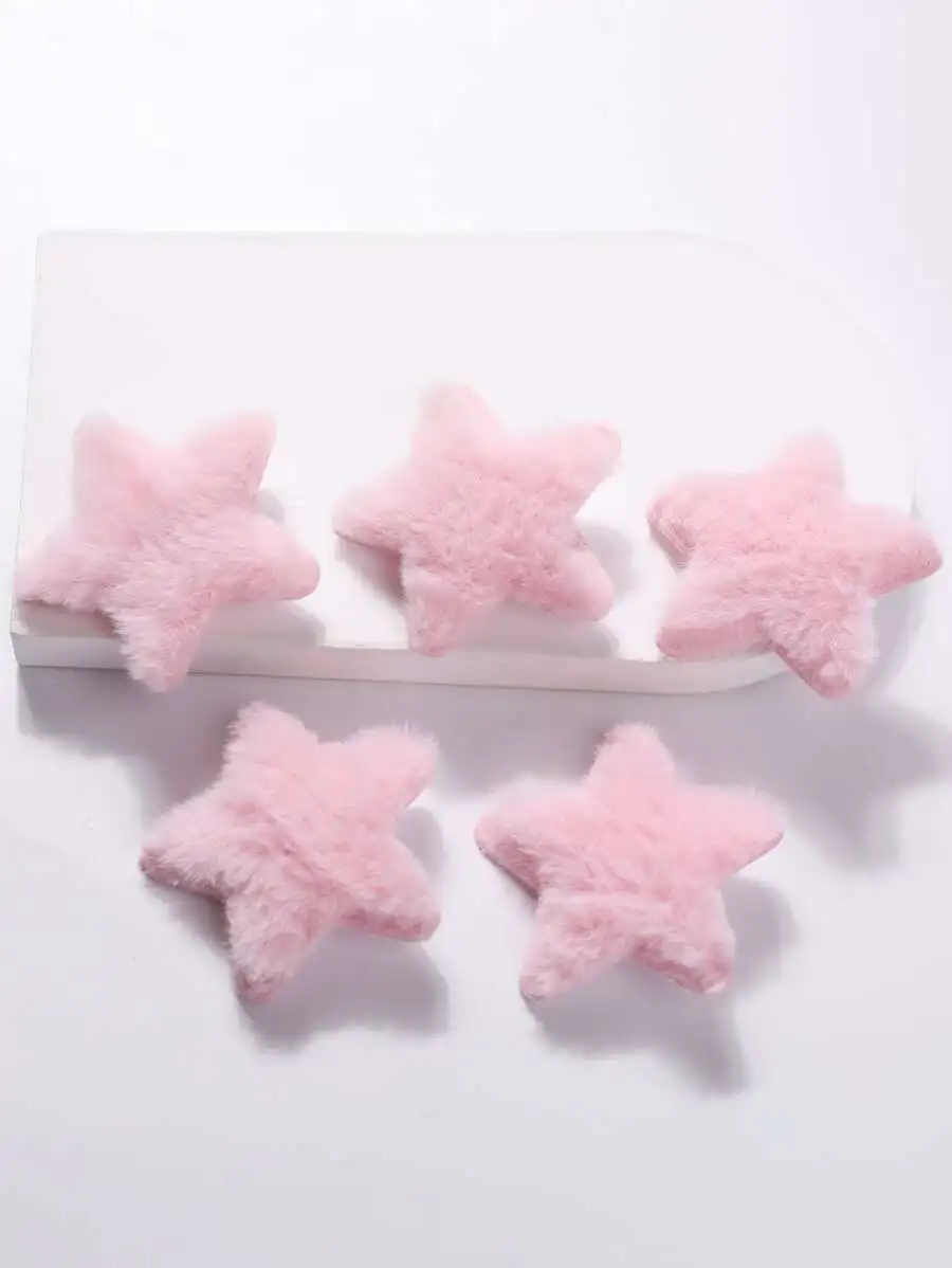 5pcs Fuzzy Star Hair Clips Pink Plush Barrettes For Women Adults
5pcs Fuzzy Star Hair Clips Pink Plush Barrettes For Women Adults