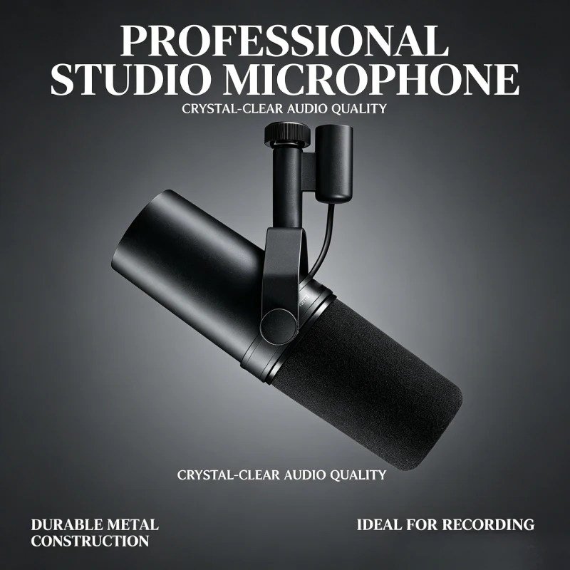 New SM7DB Wired Dynamic Microphone Professional Studio Recording Live Streaming Mic Built-in Upgrade for Podcast Gaming Singing
New SM7DB Wired Dynamic Microphone Professional Studio Recording Live Streaming Mic Built-in Upgrade for Podcast Gaming Singing