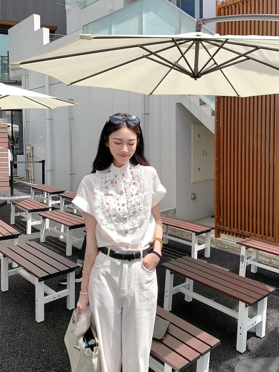 Boamarket Floral Hollow out ort Sve irt New White Moon Ele Stand Collar ort Top Women's Faion Commute Sle Lo...
Boamarket Floral Hollow out ort Sve irt New White Moon Ele Stand Collar ort Top Women's Faion Commute Sle Lo...