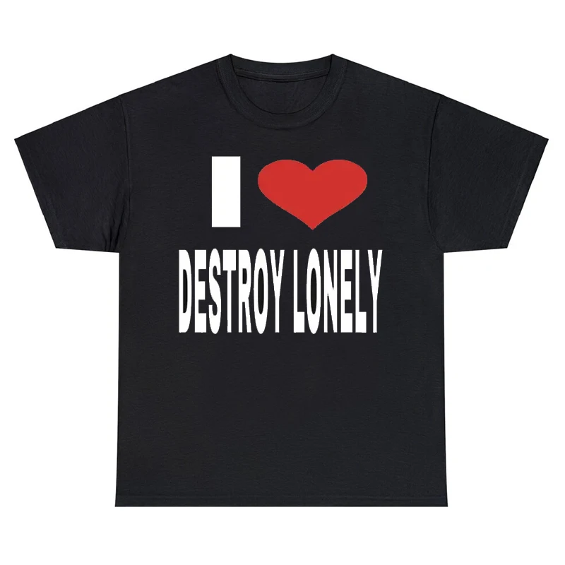 I Love Destroy Lonely Print Graphic T-shirt Summer Harajuku Men Casual Tops High Quality T Shirt 100% Cotton Oversized T Shirts
I Love Destroy Lonely Print Graphic T-shirt Summer Harajuku Men Casual Tops High Quality T Shirt 100% Cotton Oversized T Shirts