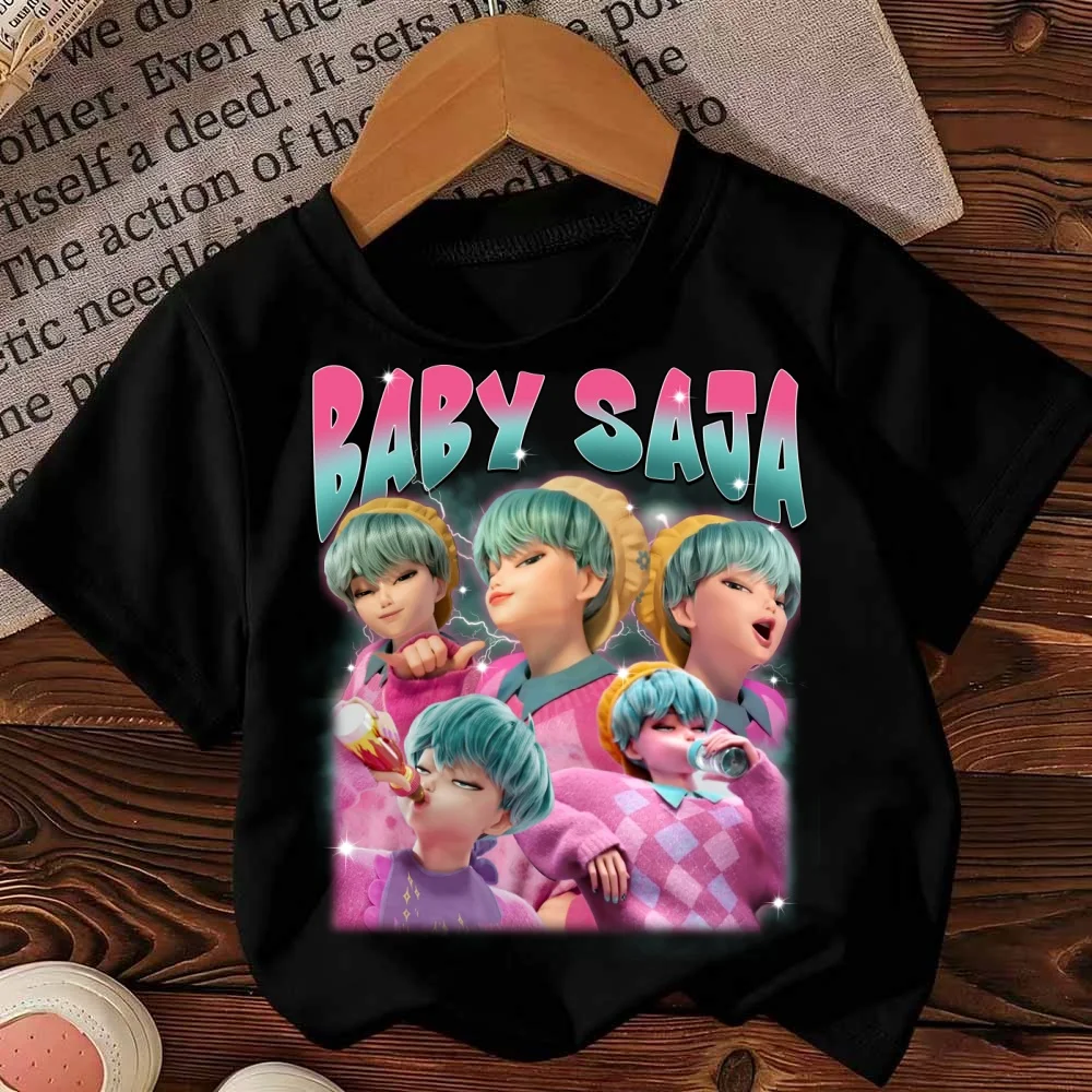 Summer Boy Girl Short Sleeve Round Neck Tops Children's Clothing Cute Cartoon Saja Boys T-shirts Kpop Demon Hunters T Shirt Kids
Summer Boy Girl Short Sleeve Round Neck Tops Children's Clothing Cute Cartoon Saja Boys T-shirts Kpop Demon Hunters T Shirt Kids