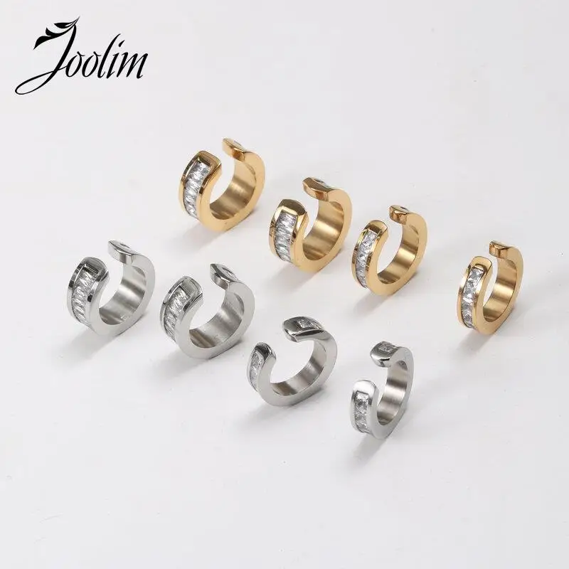 Joolim Jewelry Wholesale Waterproof & Tarnish Free Fashion Zirconia Pave Cuff Stainless Steel Earring for Women
Joolim Jewelry Wholesale Waterproof & Tarnish Free Fashion Zirconia Pave Cuff Stainless Steel Earring for Women