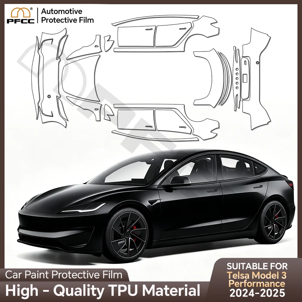 Paint Protection Film for Telsa Model 3 Performance 2024-2025 Pre-Cut Car Clear TPU PPF Kit Transparent Sticker Auto Decal
Paint Protection Film for Telsa Model 3 Performance 2024-2025 Pre-Cut Car Clear TPU PPF Kit Transparent Sticker Auto Decal