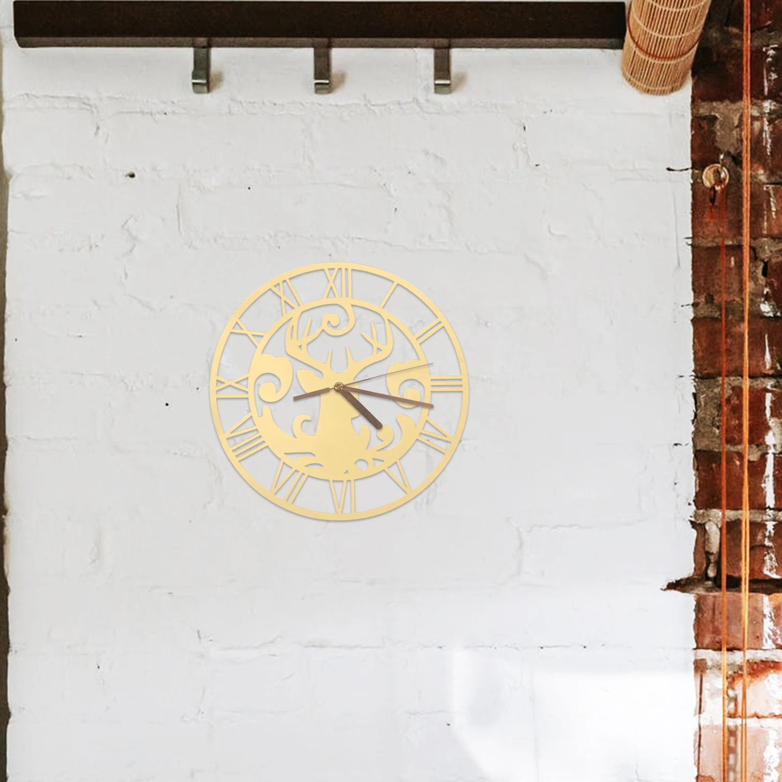 25Cm Round Roman Numerals Mirror Acrylic Clock Sticker Reindeer Design Self-Adhesive Decal For Living Room Bedroom Hotel Home
25Cm Round Roman Numerals Mirror Acrylic Clock Sticker Reindeer Design Self-Adhesive Decal For Living Room Bedroom Hotel Home
