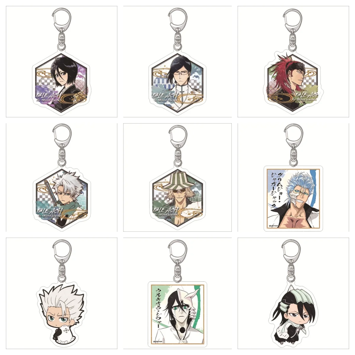 Anime BLEACH Acrylic Keychain Accessories Cartoon Character Cute Charm Bag Pendant Toys Friend Gift
Anime BLEACH Acrylic Keychain Accessories Cartoon Character Cute Charm Bag Pendant Toys Friend Gift