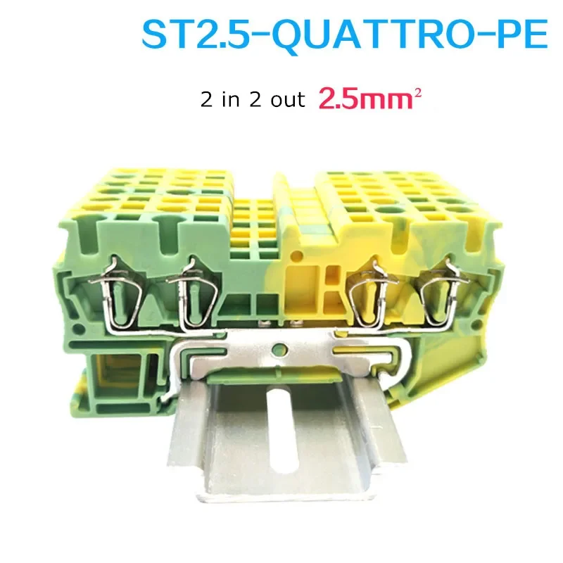 10pcs ST-2.5QUATTRO-PE Type Din Rail Ground Universal Spring Quick Connector Modular Terminal Block ST2.5-QUATTRO-PE
10pcs ST-2.5QUATTRO-PE Type Din Rail Ground Universal Spring Quick Connector Modular Terminal Block ST2.5-QUATTRO-PE
