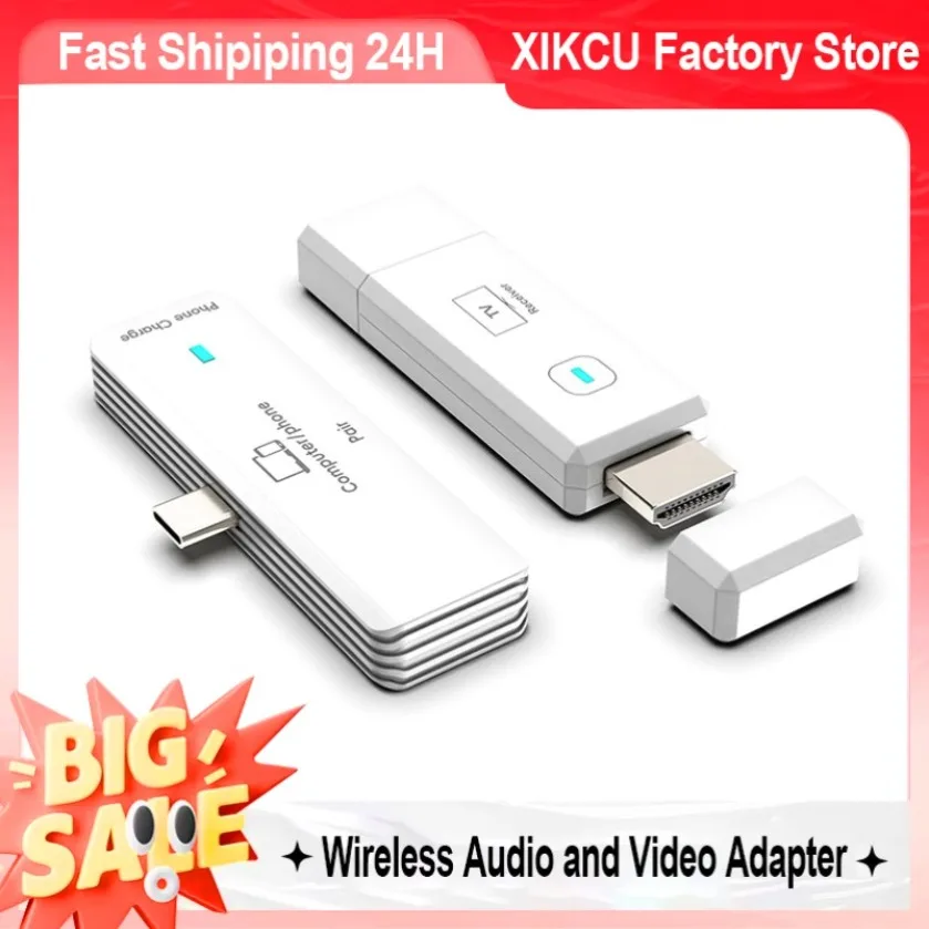 XIKCU 5.8G 1080P Беспроводной HDMI-совместимый передатчик и приемник Порт Type-C Беспроводной видеоадаптер для HDTV/проектора/ноутбука
XIKCU 5.8G 1080P Беспроводной HDMI-совместимый передатчик и приемник Порт Type-C Беспроводной видеоадаптер для HDTV/проектора/ноутбука