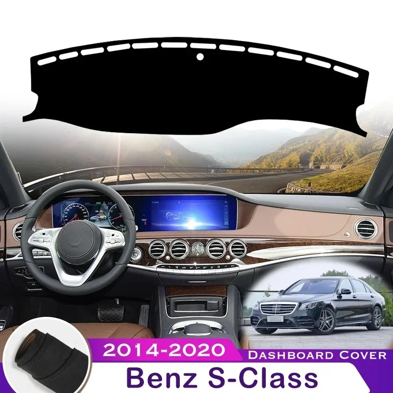 For Mercedes Benz S-Class 2014-2020 Protective Pad Car Dashboard Avoid Light Pad Instrument Platform Desk Cover Leather velvet
For Mercedes Benz S-Class 2014-2020 Protective Pad Car Dashboard Avoid Light Pad Instrument Platform Desk Cover Leather velvet