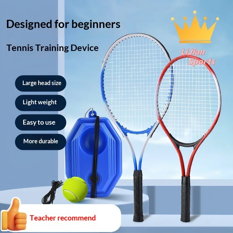 Tennis Racket Training Set Aluminum Rebound Single Player Adjustable Base Junior Kids Beginner Practice Ball Return Tenis
Tennis Racket Training Set Aluminum Rebound Single Player Adjustable Base Junior Kids Beginner Practice Ball Return Tenis