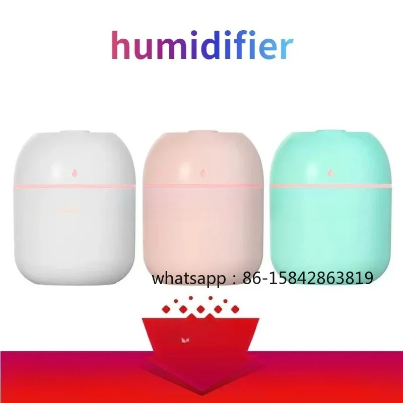 220Ml Mini Portable Light Emitting Diode Night Light Ultrasonic Silent Air Humidifier
220Ml Mini Portable Light Emitting Diode Night Light Ultrasonic Silent Air Humidifier