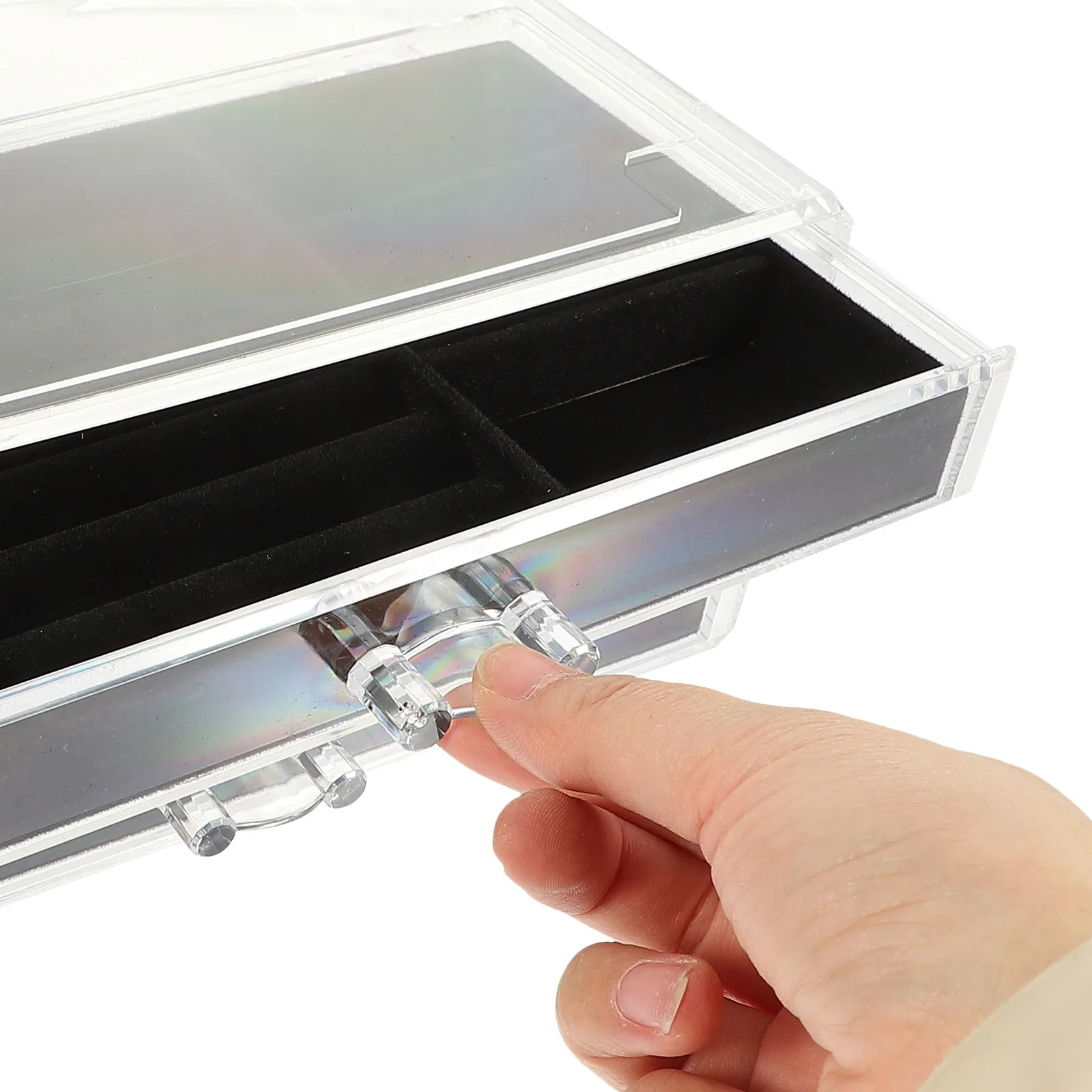 Three-Layer Acrylic Jewelry Storage Box Portable Necklace Ring Organizer Makeup Storage Box Desktop Jewelry Organizer
Three-Layer Acrylic Jewelry Storage Box Portable Necklace Ring Organizer Makeup Storage Box Desktop Jewelry Organizer