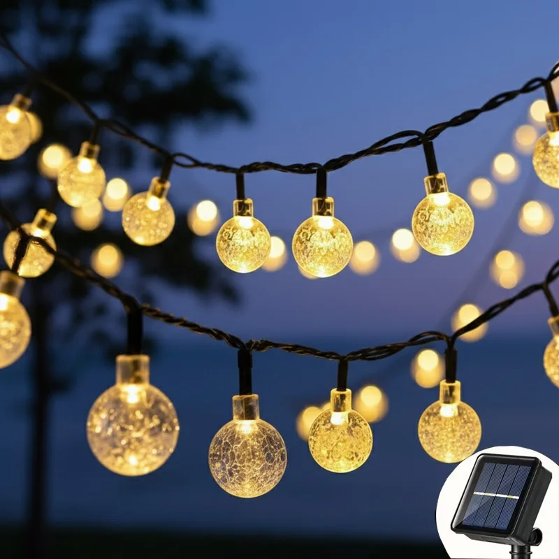 8 Mode Solar Powered Crystal Ball String Lights Waterproof Outdoor Tree Christmas Garden Decor
8 Mode Solar Powered Crystal Ball String Lights Waterproof Outdoor Tree Christmas Garden Decor