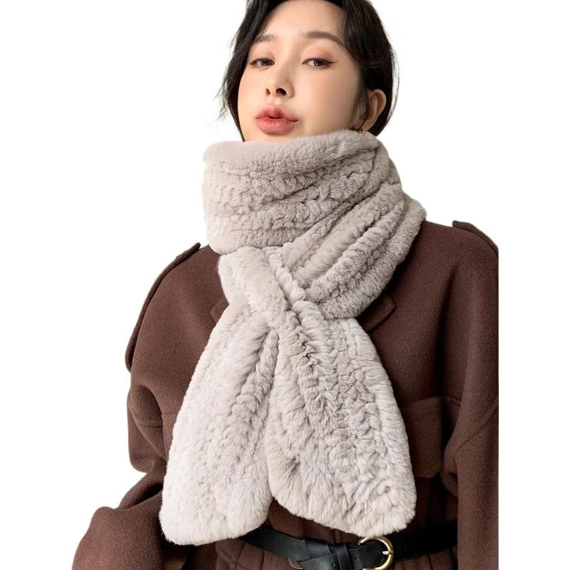 autumn and winter women's Rex rabbit hair scarf diagonal double-sided woven Rex rabbit fur scarf scarf neck hair collar new
autumn and winter women's Rex rabbit hair scarf diagonal double-sided woven Rex rabbit fur scarf scarf neck hair collar new