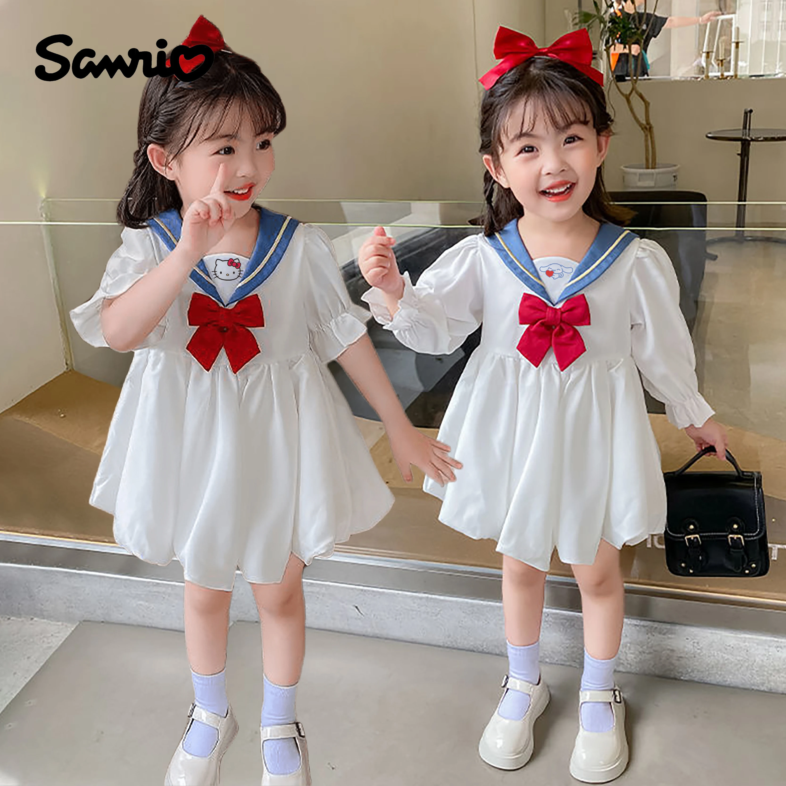 Аниме Kawaii Sanrios Hellokittys Cinnamoroll длинное детское платье принцессы летнее платье с бантом консервативный морской воротник юбка для девочек детская одежда
Аниме Kawaii Sanrios Hellokittys Cinnamoroll длинное детское платье принцессы летнее платье с бантом консервативный морской воротник юбка для девочек детская одежда