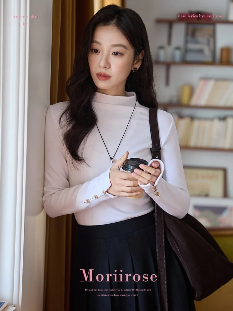 Женская термоизолирующая футболка Moriirose с высоким воротником и разрезом, утягивающая, для ношения под одеждой, для повседневной носки, с длинным рукавом
Женская термоизолирующая футболка Moriirose с высоким воротником и разрезом, утягивающая, для ношения под одеждой, для повседневной носки, с длинным рукавом