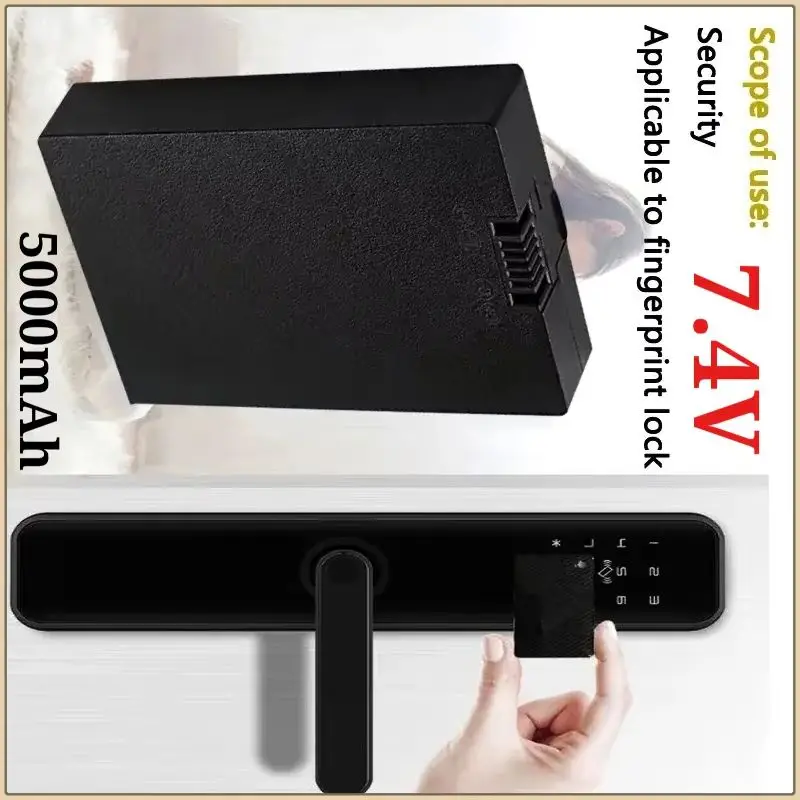 Lithium 7.4V 5000mAh Polymer Smart Door Lock Battery Smart Fingerprint Door Lock ,with Charging Cable New
Lithium 7.4V 5000mAh Polymer Smart Door Lock Battery Smart Fingerprint Door Lock ,with Charging Cable New