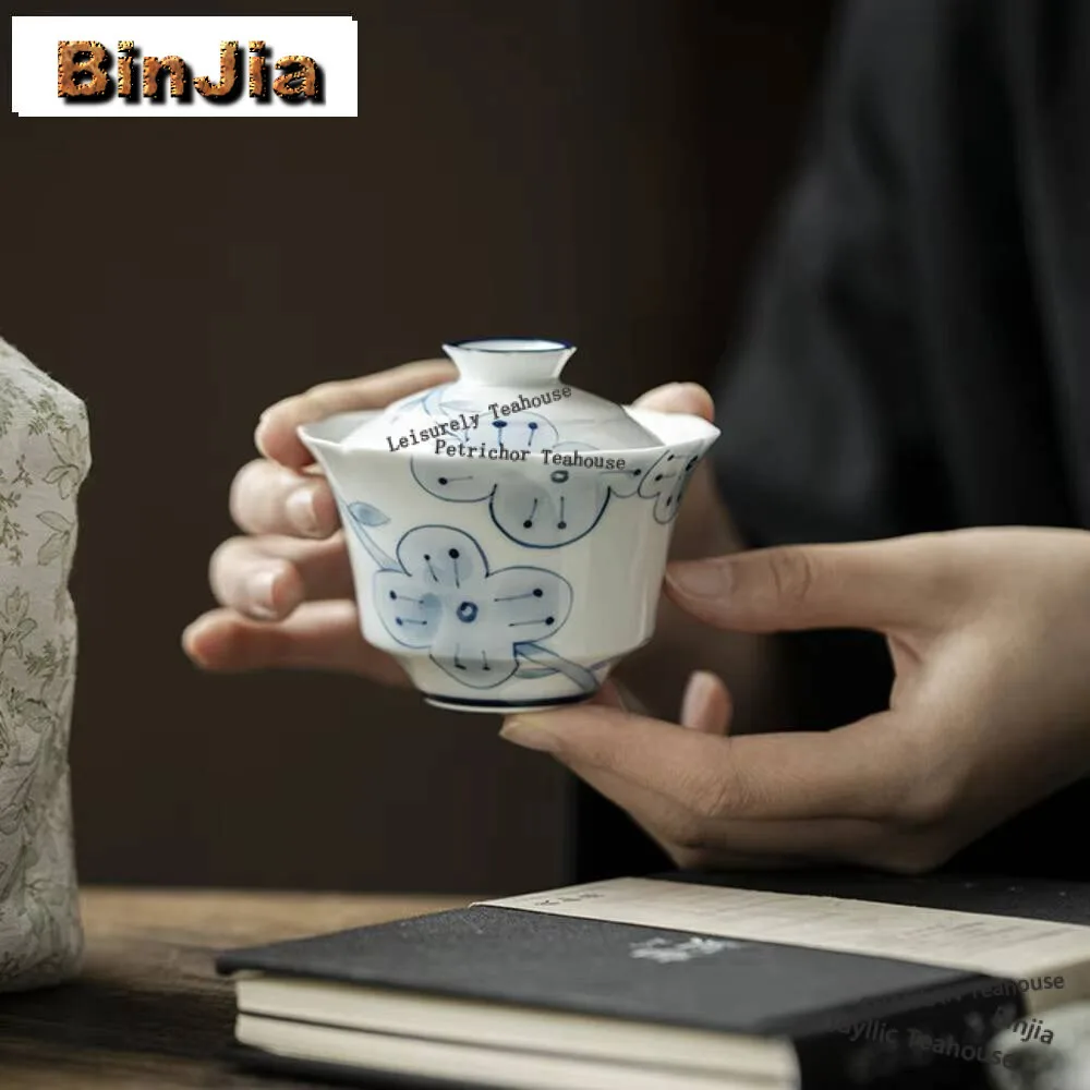 135 мл чистый ручная роспись синий и белый Gaiwan Toon цветок чайный тюрен бытовой чайный сервиз чаша кунг-фу чайные украшения
135 мл чистый ручная роспись синий и белый Gaiwan Toon цветок чайный тюрен бытовой чайный сервиз чаша кунг-фу чайные украшения