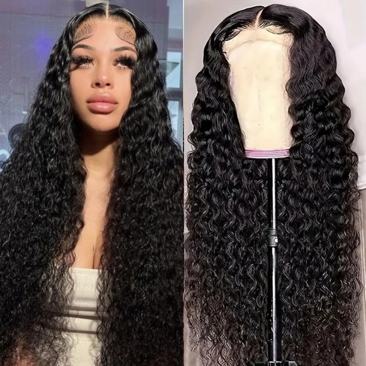 Natural Color Lace Front Wigs Human Hair Water Wave 13×4 1B Lace Frontal Wigs 200 Density Transparent Human Hair Wigs
Natural Color Lace Front Wigs Human Hair Water Wave 13×4 1B Lace Frontal Wigs 200 Density Transparent Human Hair Wigs