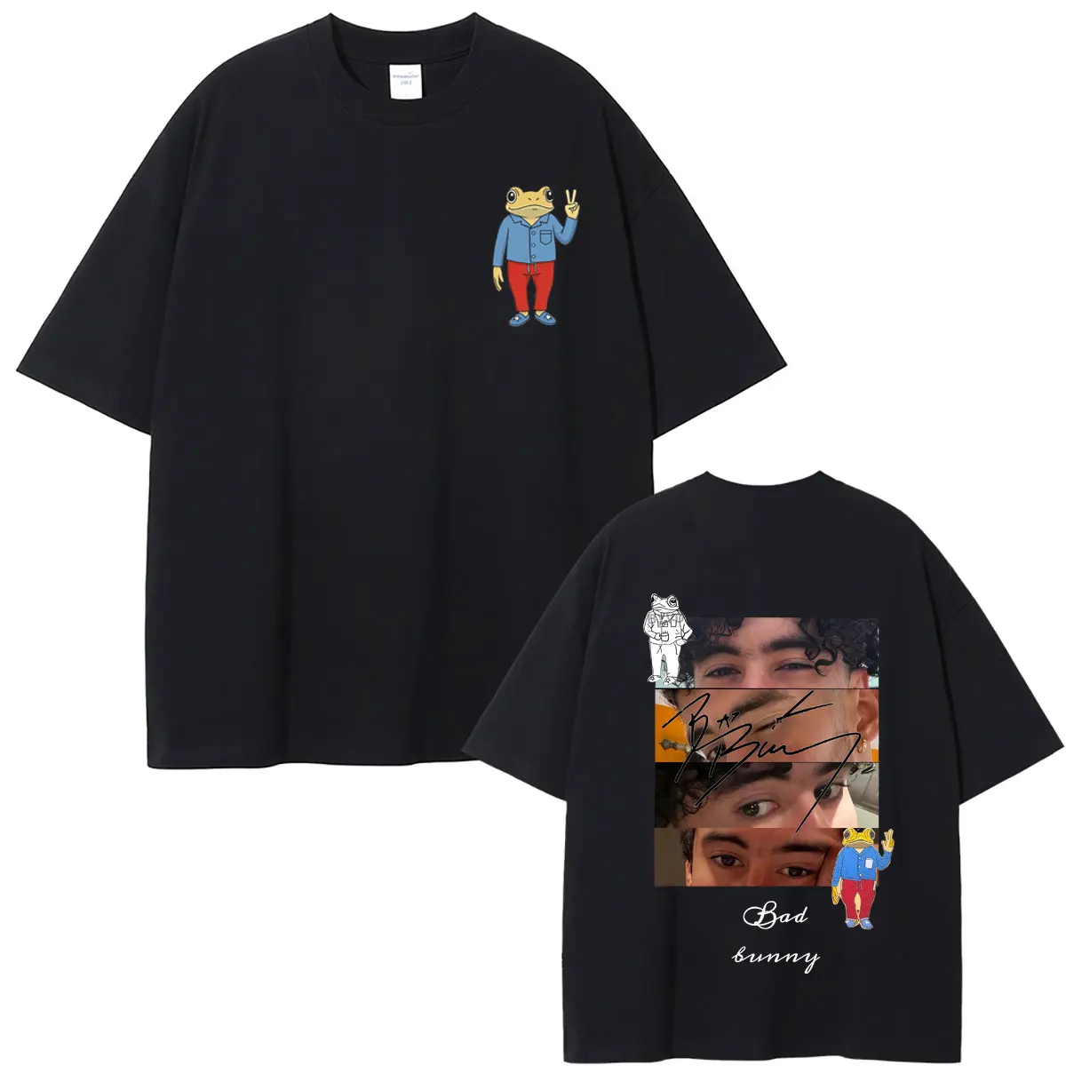 Rapper Bad Bunny Eyes Graphic T-shirt Debi Tirar Mas Fotos DTMF World Tour T Shirts Men Women Hip Hop Fashion Oversized Tshirt
Rapper Bad Bunny Eyes Graphic T-shirt Debi Tirar Mas Fotos DTMF World Tour T Shirts Men Women Hip Hop Fashion Oversized Tshirt