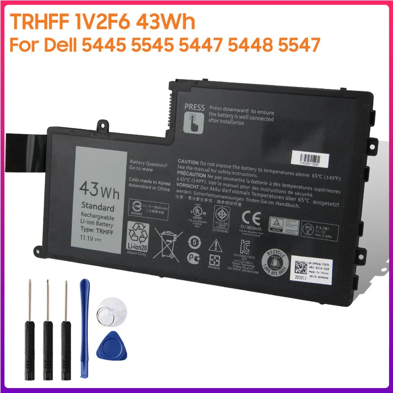 Original Battery TRHFF 1V2F6 For Dell 5445 5545 5447 5448 5547 Inspiron 15" Authentic Laptop Battery 43Wh
Original Battery TRHFF 1V2F6 For Dell 5445 5545 5447 5448 5547 Inspiron 15" Authentic Laptop Battery 43Wh